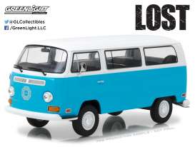 Volkswagen  - T2B *Lost* 1971 bleu/white - 1:24 - GreenLight - 84033 - gl84033 | Toms Modelautos