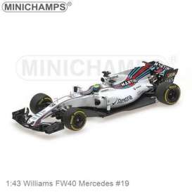 Williams  - Mercedes FW40 2017  - 1:43 - Minichamps - 417170019 - mc417170019 | Toms Modelautos