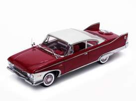 Plymouth  - 1960 plum red - 1:18 - SunStar - 5424 - sun5424 | Toms Modelautos