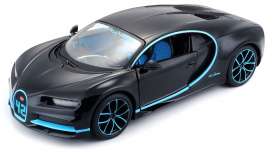 Bugatti  - 2018 black/blue - 1:24 - Maisto - 31514bk - mai31514bk | Toms Modelautos