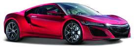 Acura  - NSX 2017 red - 1:24 - Maisto - 31234r - mai31234r | Toms Modelautos