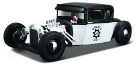 Ford  - 1929 black/white - 1:24 - Maisto - 32515 - mai32515 | Toms Modelautos