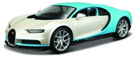 Bugatti  - white/blue - 1:24 - Maisto - 32509 - mai32509 | Toms Modelautos