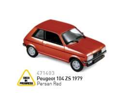 Peugeot  - 1979 corail red - 1:43 - Norev - 471403 - nor471403 | Toms Modelautos