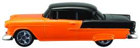 Chevrolet  - 1955 orange/black - 1:64 - Maisto - 16912o - mai16912o | Toms Modelautos