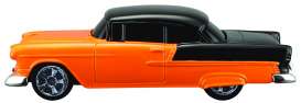 Chevrolet - 1955 orange/black - 1:64 - Maisto - mai16912o | Tom's Modelauto's Chevrolet - 1955 orange/black - 1:64 - Maisto - mai16912o | Tom's Modelauto's