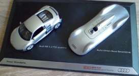 Audi  - silver - 1:43 - Schuco - 100yearsAudi - schuco100yearsAudi | Toms Modelautos