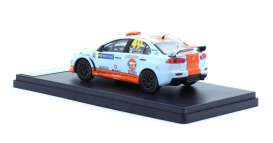 Mitsubishi  - 2010 light blue/orange - 1:43 - Tarmac - tarmac004 | Toms Modelautos