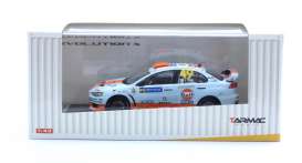 Mitsubishi  - 2010 light blue/orange - 1:43 - Tarmac - tarmac004 | Toms Modelautos