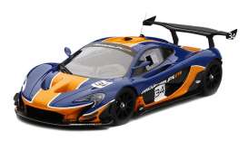 McLaren  - Blue/Orange  - 1:18 - TrueScale - m181008R - tsm181008R | Toms Modelautos