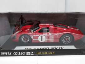 Ford  - 1967 red/white - 1:18 - Shelby Collectibles - shelby423 | Toms Modelautos