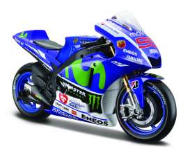 Yamaha  - YZR-M1 2015 blue/green - 1:10 - Maisto - 31407L - mai31407L | Toms Modelautos