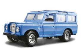 Land Rover  - 1985 blue - 1:24 - Bburago - 22063b - bura22063b | Toms Modelautos