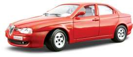 Alfa Romeo  - red - 1:24 - Bburago - 22013r - bura22013r | Toms Modelautos