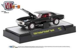 Pontiac  - 1968 black/white stripes - 1:64 - M2 Machines - 32600-37C - M2-32600-37C | Toms Modelautos