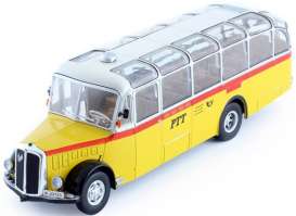 Saurer  - 1959 yellow/white - 1:43 - IXO Models - BUS003 - ixBUS003 | Toms Modelautos