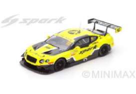 Bentley  - 2016 yellow/black - 1:18 - Spark - 18SA008 - spa18SA008 | Toms Modelautos