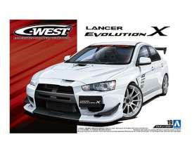 Mitsubishi  - C-West CZ4A Lancer Evolution X 2007  - 1:24 - Aoshima - 05897 - abk05897 | Toms Modelautos