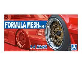 Wheels &amp; tires Rims & tires - 1:24 - Aoshima - 05325 - abk05325 | Toms Modelautos