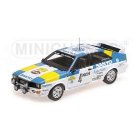 Audi  - 1982 white/blue/yellow - 1:18 - Minichamps - 155821105 - mc155821105 | Toms Modelautos
