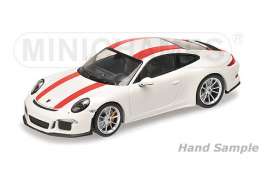 Porsche  - 2016 white/red stripes - 1:12 - Minichamps - 125066320 - mc125066320 | Toms Modelautos