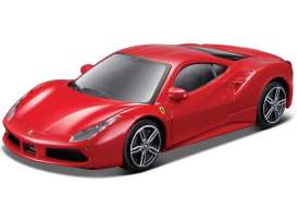 Ferrari  - 488 GTB red - 1:43 - Bburago - 36023r - bura36023r | Toms Modelautos