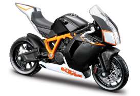 KTM  - 1190 RC8 black - 1:18 - Bburago - 51049 - bura51049 | Toms Modelautos