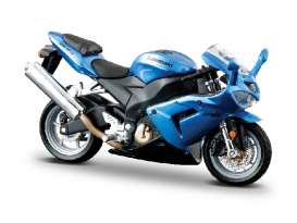 Kawasaki  - Ninja blue metallic - 1:18 - Bburago - 51014 - bura51014 | Toms Modelautos