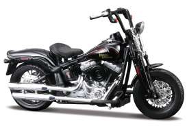 Harley Davidson  - 2008 black - 1:18 - Maisto - 08065 - mai08065 | Toms Modelautos