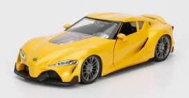 Toyota  - FT-1 yellow metallic  - 1:24 - Jada Toys - 98416WA1y - jada98416WA1y | Toms Modelautos