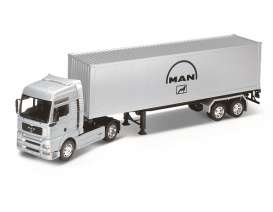 MAN  - silver - 1:32 - Welly - 32641s - welly32641s | Toms Modelautos