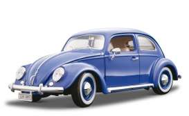 Volkswagen  - 1955 blue - 1:18 - Bburago - 12029b - bura12029b | Toms Modelautos