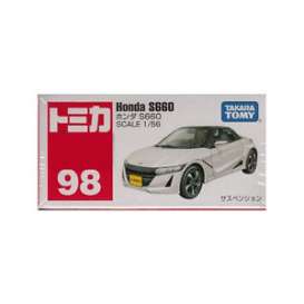 Honda  - S660 white - 1:56 - Tomica - 098 - to098 | Toms Modelautos