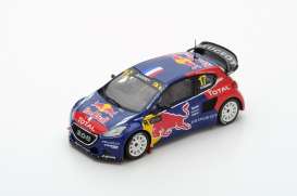 Peugeot  - 2015 blue/red/yellow - 1:43 - Spark - s5195 - spas5195 | Toms Modelautos