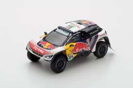 Peugeot  - 2017 white/red/black - 1:43 - Spark - s5613 - spas5613 | Toms Modelautos