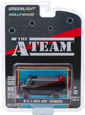 GMC  - 1983 black/red/grey - 1:64 - GreenLight - 44790B - gl44790B | Toms Modelautos