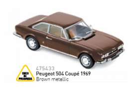 Peugeot - 1969 brown metallic - 1:43 - Norev - nor475433 | Tom's Modelauto's Peugeot - 1969 brown metallic - 1:43 - Norev - nor475433 | Tom's Modelauto's