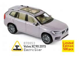 Volvo  - 2015 electric silver - 1:43 - Norev - 870053 - nor870053 | Toms Modelautos