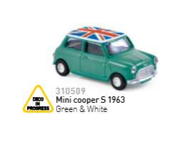 Mini  - Cooper S 1963 green/white - 1:64 - Norev - 310509 - nor310509 | Toms Modelautos