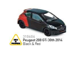 Peugeot  - 2014 red/black - 1:64 - Norev - 310606 - nor310606 | Toms Modelautos