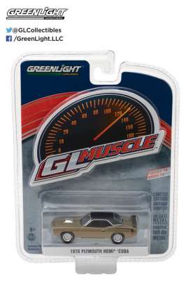 Plymouth  - 1970 citron gold - 1:64 - GreenLight - 13190B - gl13190B | Toms Modelautos