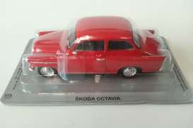 Skoda  - Octavia 1959 red - 1:43 - Magazine Models - PCskodaOctavia - magPCskodaOctavia | Toms Modelautos