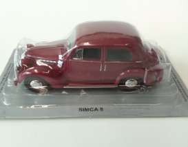 Simca  - 8 burgundy - 1:43 - Magazine Models - PCsimca8bg - MagPCsimca8bg | Toms Modelautos