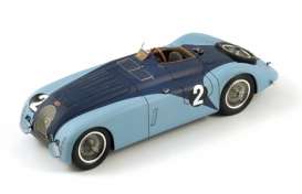 Bugatti  - 1937 blue - 1:18 - Spark - 18LM37 - spa18LM37 | Toms Modelautos