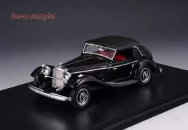 Mercedes Benz  - 1936 black - 1:43 - Great Lighting Models - GLM207302 | Toms Modelautos