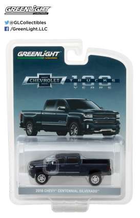 Chevrolet  - 2018 blue - 1:64 - GreenLight - 29917 - gl29917 | Toms Modelautos