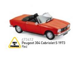 Peugeot  - 1973 red - 1:43 - Norev - 473412 - nor473412 | Toms Modelautos