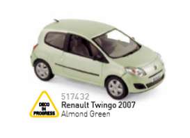 Renault  - 2007 almond green - 1:43 - Norev - 517432 - nor517432 | Toms Modelautos