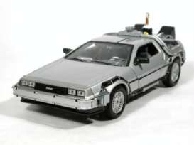 Delorean  - 1983 silver - 1:24 - Welly - 22443 - welly22443 | Toms Modelautos