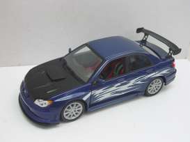 Subaru  - blue/silver - 1:24 - Welly - 22487Sb - welly22487Sb | Toms Modelautos